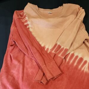 Old Navy Pink and Coral Lightweight Sweatshirt